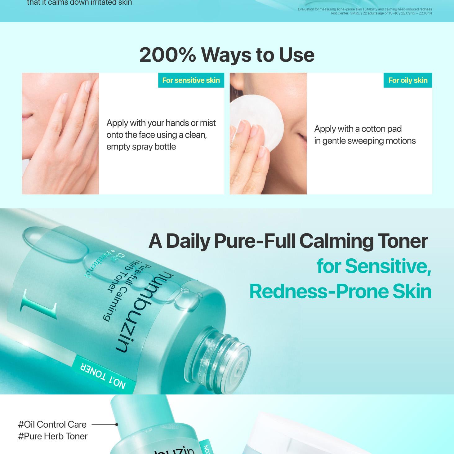 numbuzin No. 1 Calming Herb Toner 300mL Special Set (+10 Toner