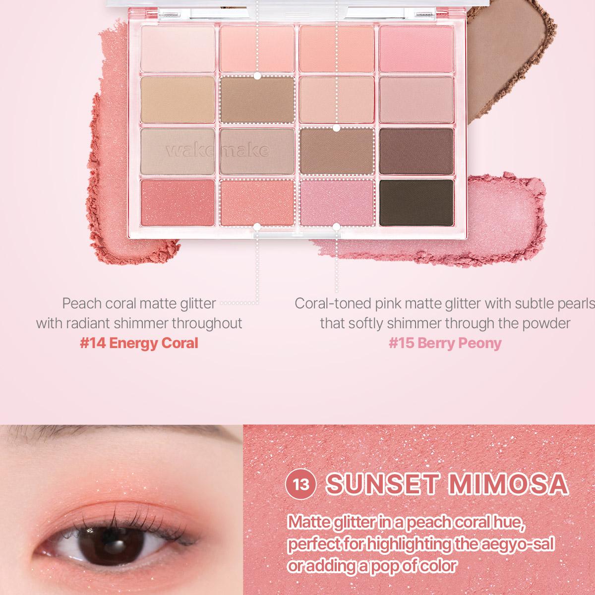 [Sanrio EDITION] WAKEMAKE Soft Blurring Eye Palette (Set/Single) (26 Options)