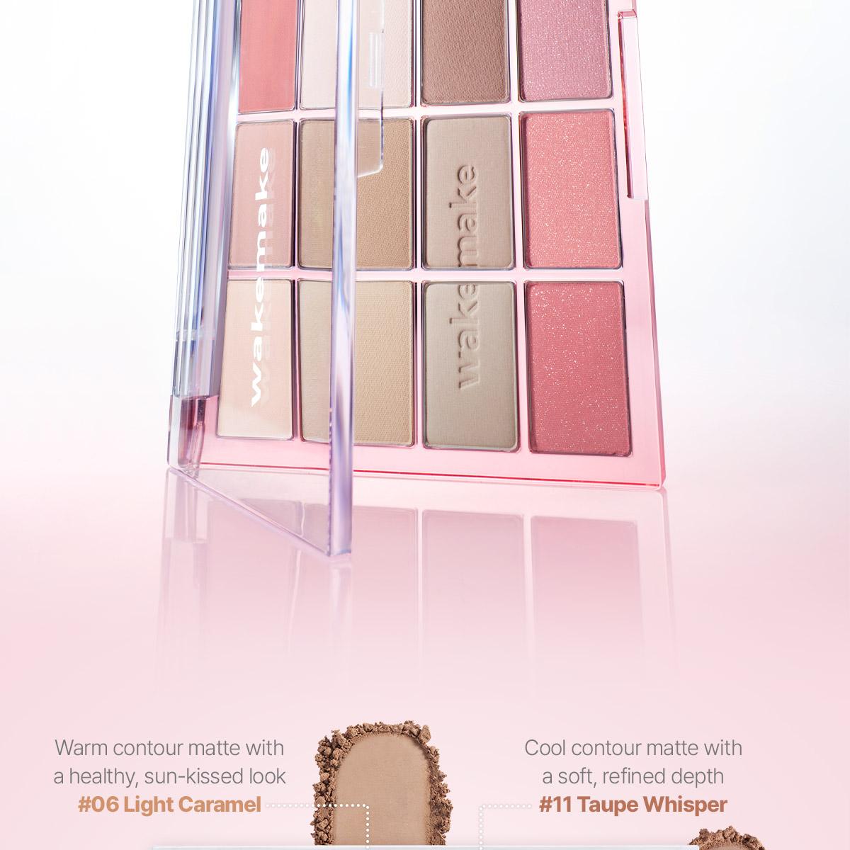 [Sanrio EDITION] WAKEMAKE Soft Blurring Eye Palette (Set/Single) (26 Options)
