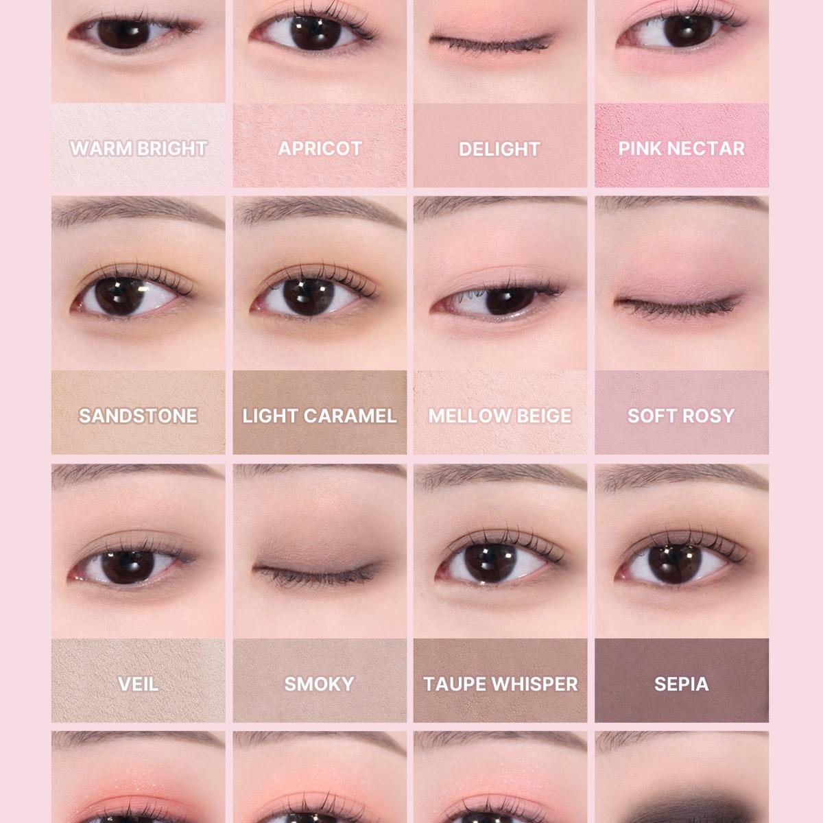 [Sanrio EDITION] WAKEMAKE Soft Blurring Eye Palette (Set/Single) (26 Options)
