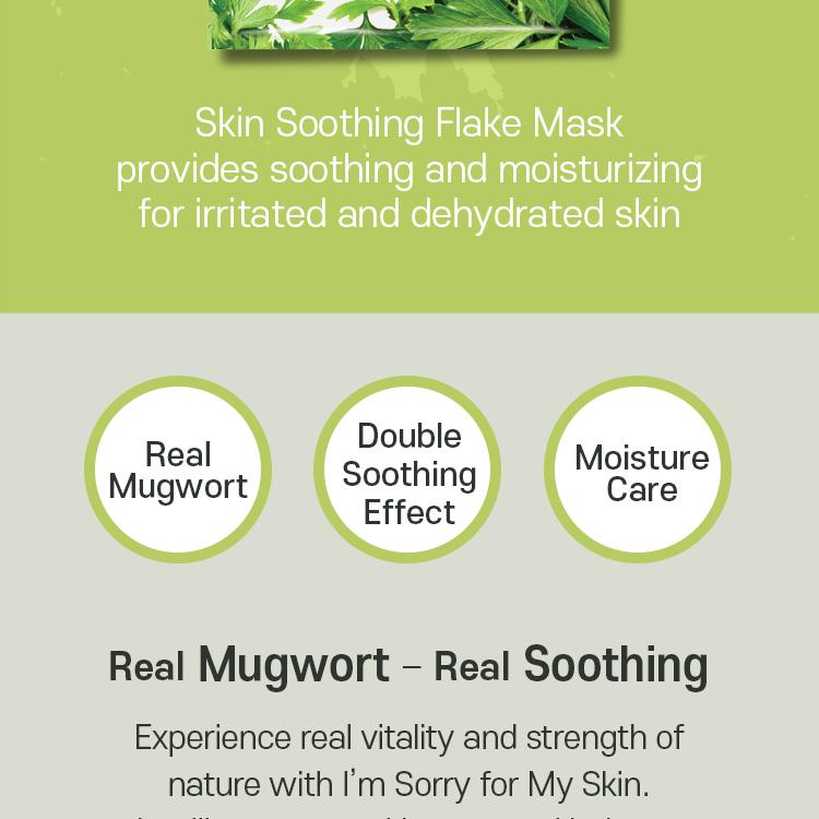 ultru I'm Sorry For My Skin Real Mugwort Calming Mask Sheet 1