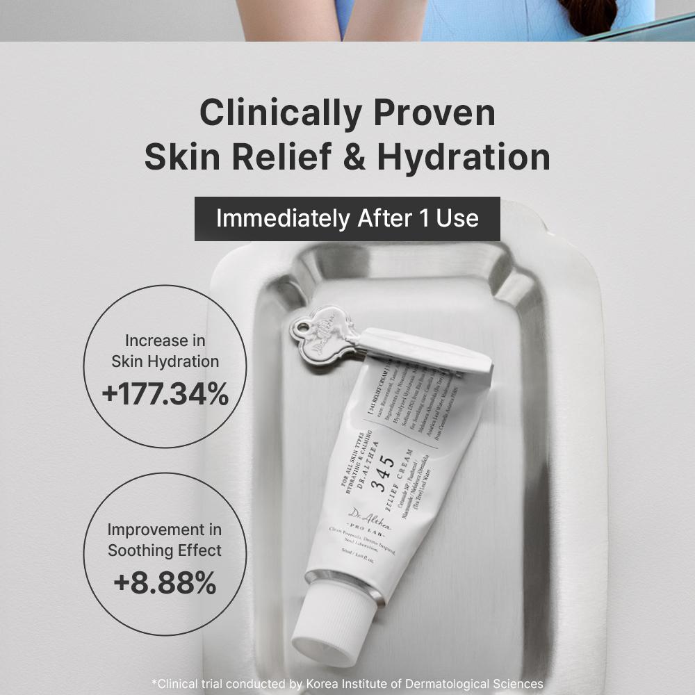 Dr. Althea 345 Relief Cream 50ml Set (+10ml*2ea+Tube Wringer)