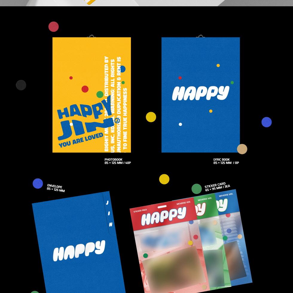 JIN (BTS) - HAPPY (WEVERSE ALBUMS VER.) | OLIVE YOUNG Global