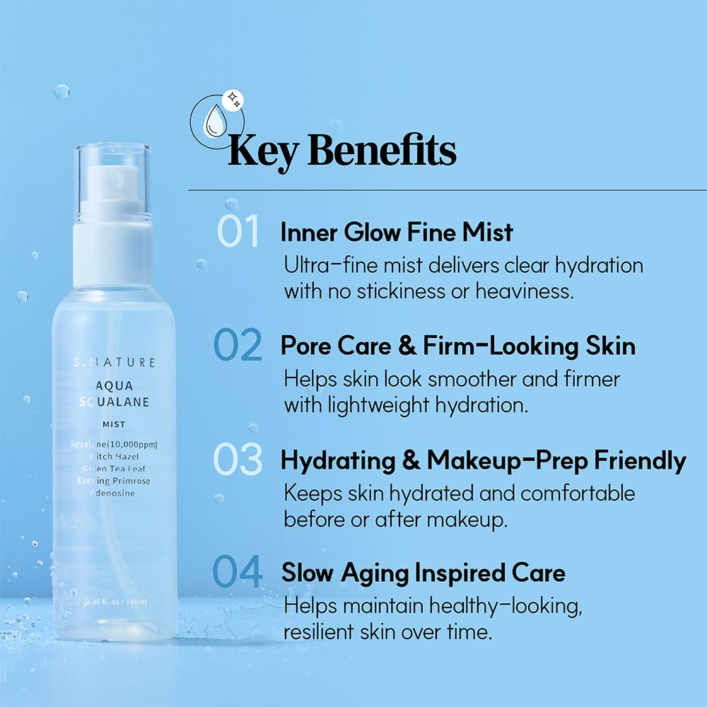 S.NATURE アクアスクワランミスト 100ml | OLIVE YOUNG Global