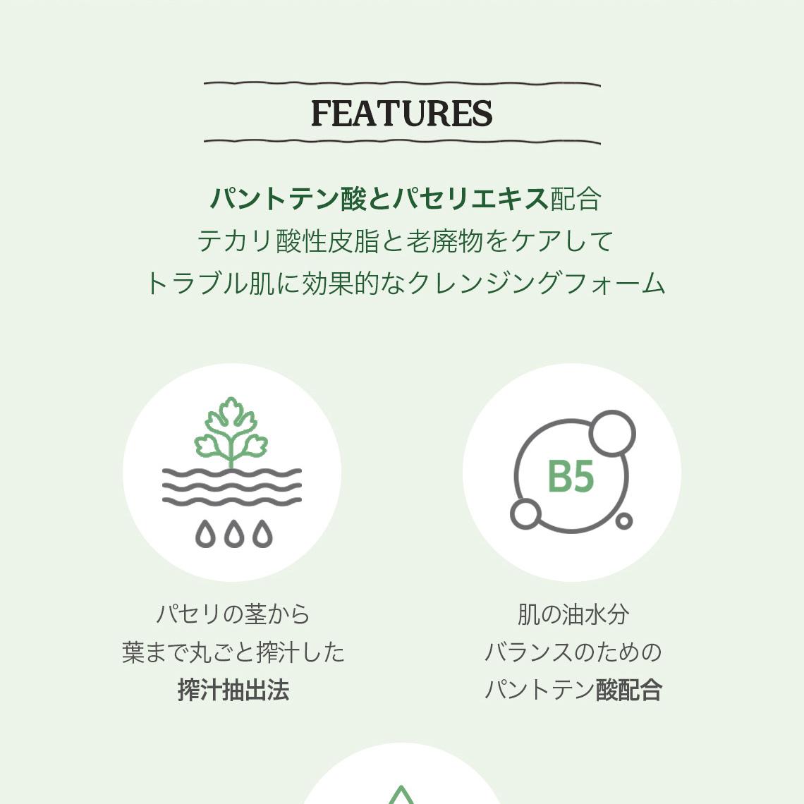 SKINFOOD パントテニックウォーターパセリリフレッシュクレンジング