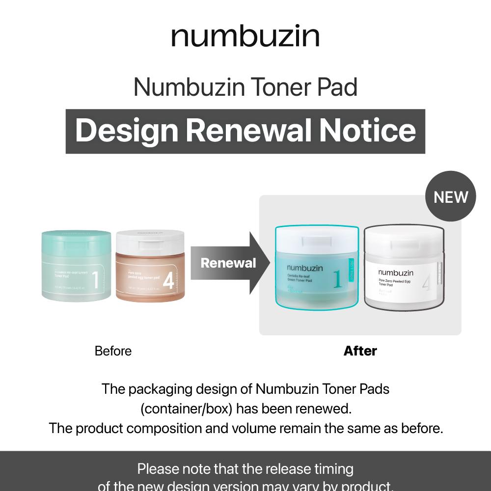 Total 140 Pads] numbuzin Toner Pad Refill Set [Choose 1 from 3