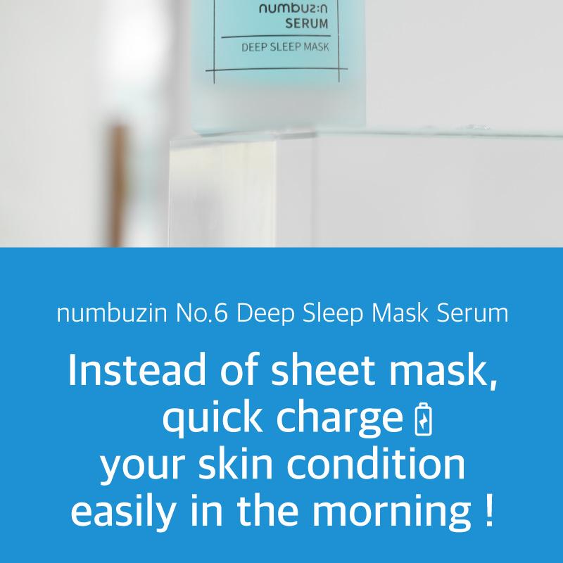 numbuzin No. 6 Deep Sleep Mask Serum 80mL Special Set (+No. 4 SOS