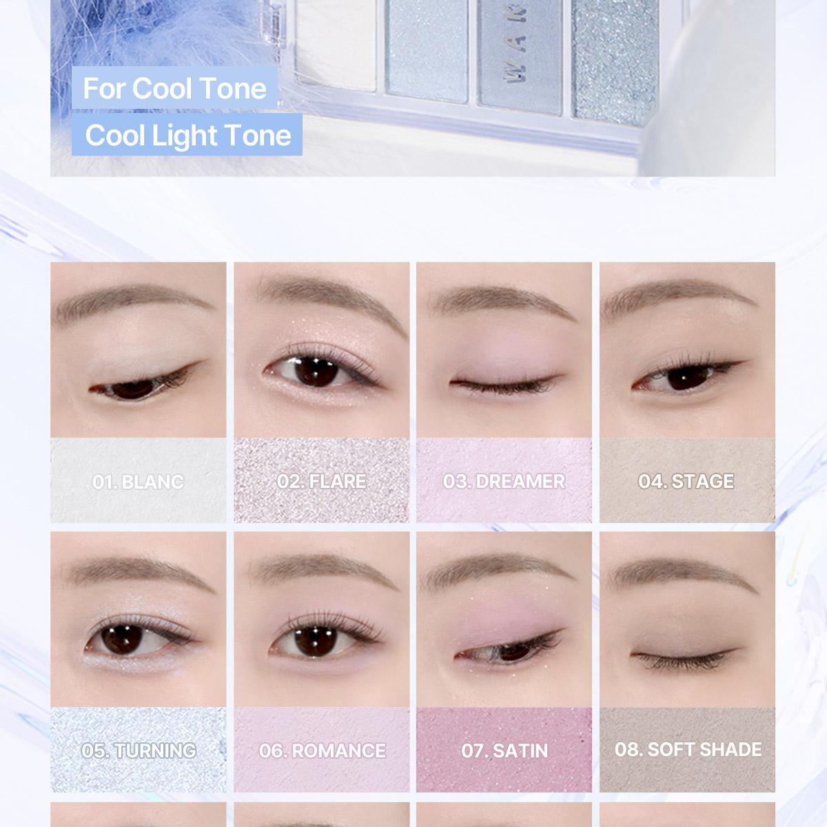 [Sanrio EDITION] WAKEMAKE Soft Blurring Eye Palette (Set/Single) (26 Options)