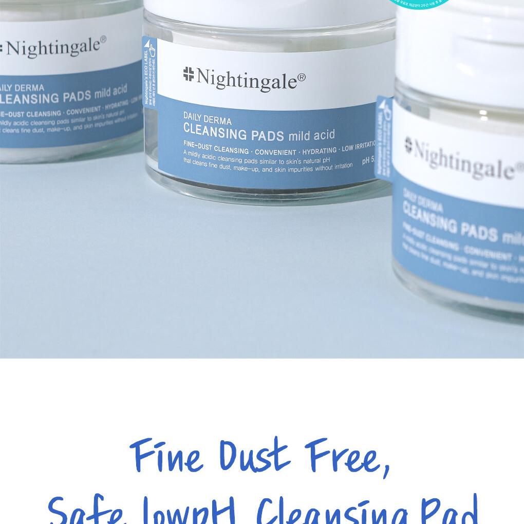 ナガセ⭐︎クレンジング　5個セット　オマケたくさん Nightinggale Daily Derma Cleansing Pads Mild Acid Special Set (70