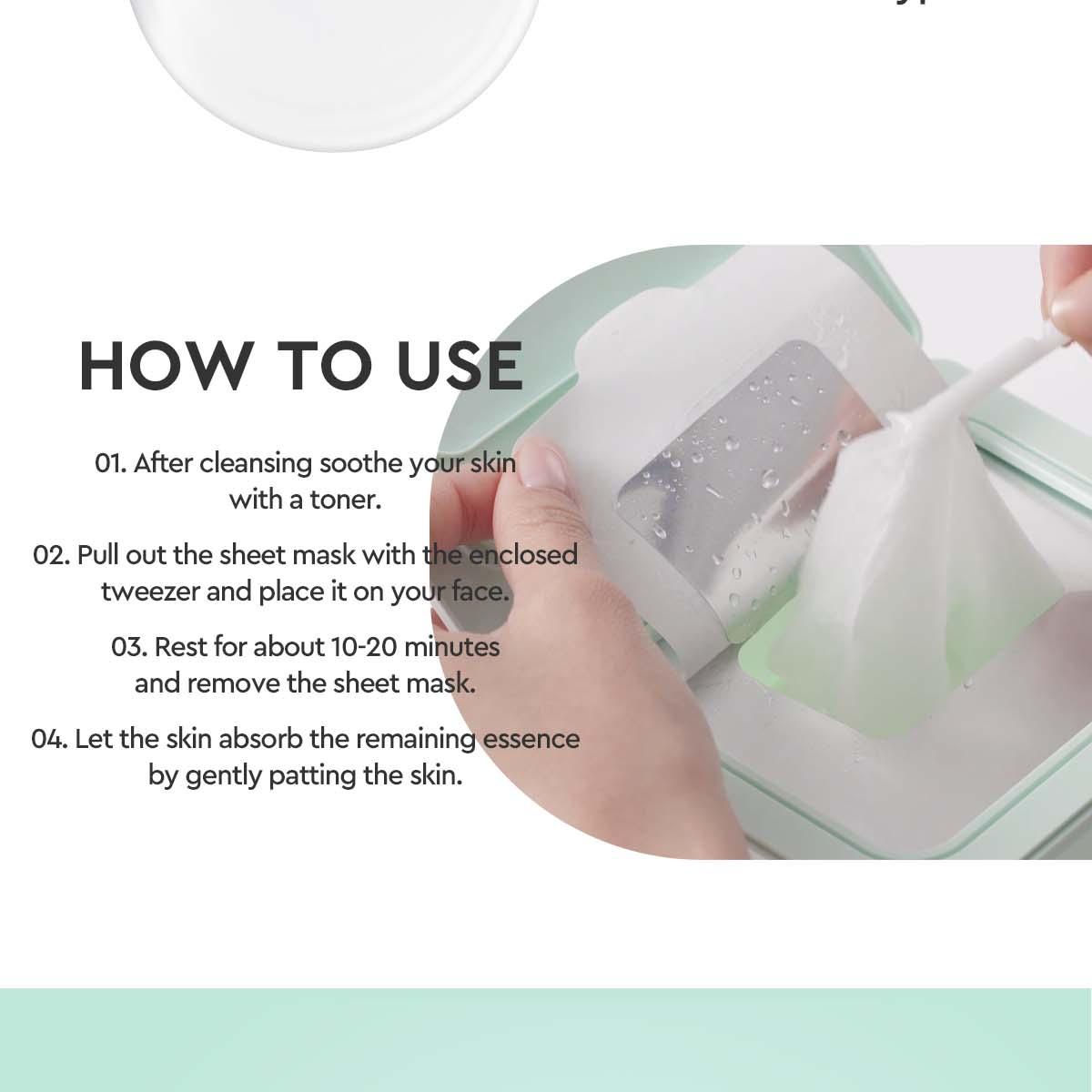 Dewytree Pick and Quick Moisture Full Mask Sheet 30 Sheets | OLIVE