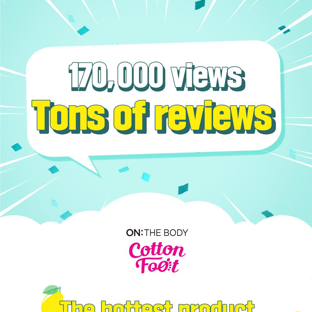 ON:THE BODY Cotton Foot Shampoo Cooling 385mL | OLIVE YOUNG Global