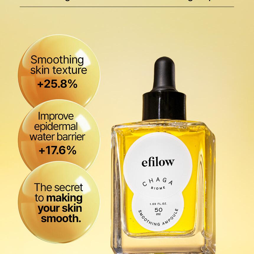 フェイスクリーム cha-cha-cha efilow Chaga Biome Smoothing Ampoule 50ml | OLIVE YOUNG Global