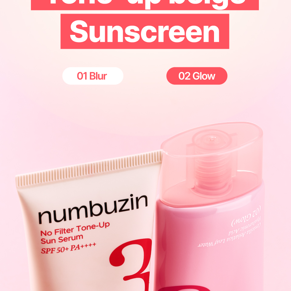 numbuzin No.3 Porcelain Base-skip Tone Up Beige 50ml 01 Blur Set