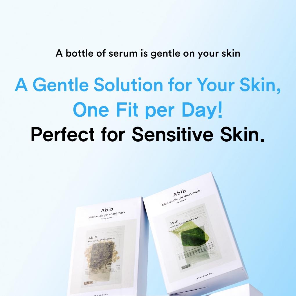 Abib弱酸性pHシートマスク10P(ドクダミ／復活草／アクア／グルタチオン