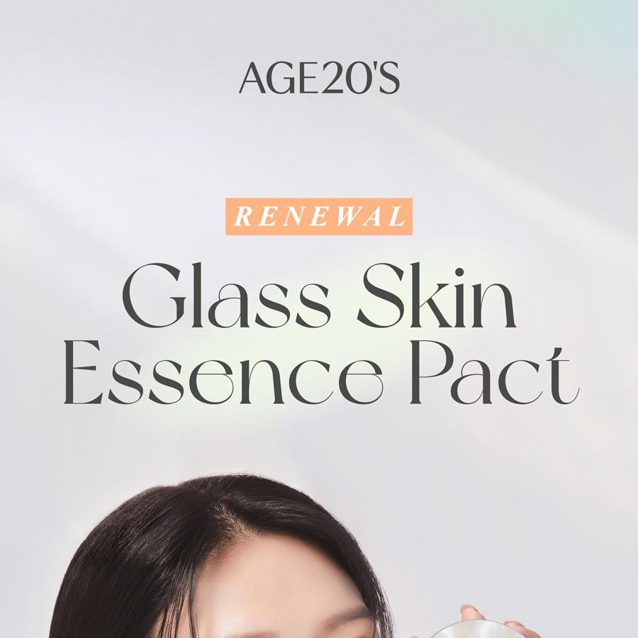 AGE 20's Glass Skin Essence Pact Glow Refill Set | OLIVE