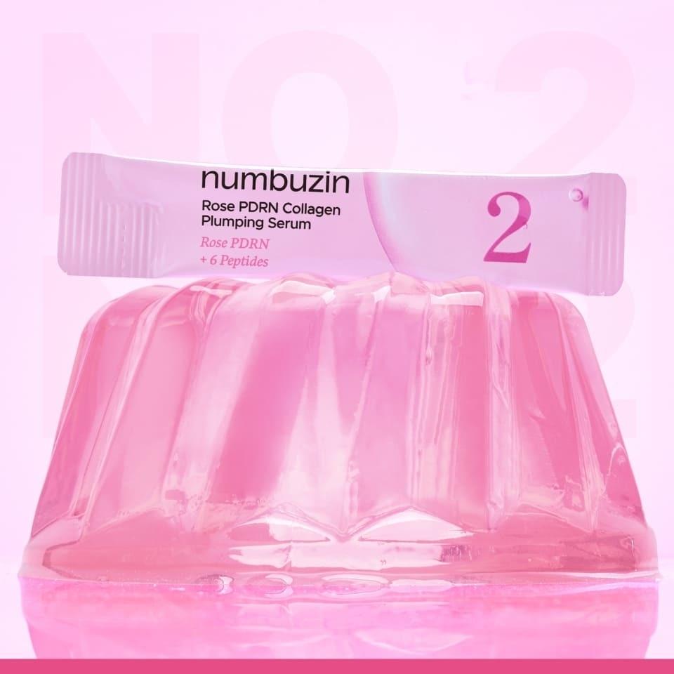 numbuzin 2番ローズPDRNコラーゲンプランピングセラムデュオ