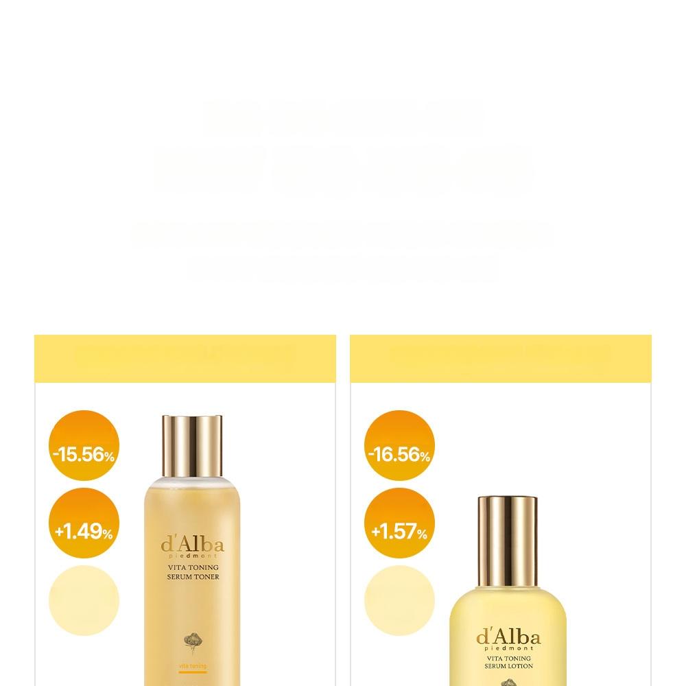 d'Alba Vita Toning セット　韓国コスメ d'Alba ビタトーニングセラムトナー 180ml | OLIVE YOUNG Global