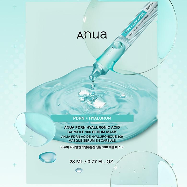 Anua PDRN ヒアルロン酸カプセル100 セラムシートマスク5枚企画(+1枚