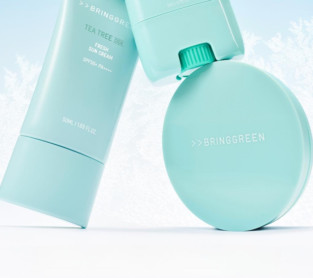 BRINGGREEN Tea Tree Cica Tone-Up Sun Cushion 15g_NEW | OLIVE YOUNG