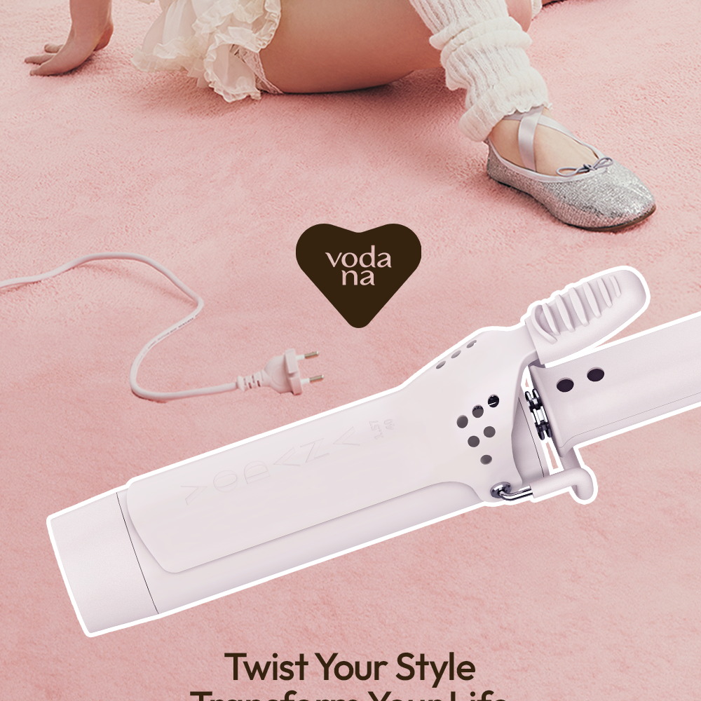 VODANA Glamwave Curling Iron 40mm Powder Pink | OLIVE YOUNG Global