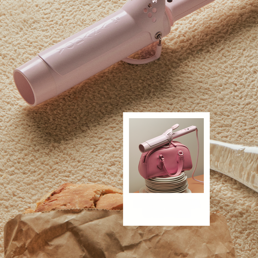 VODANA グラムウェーブカーリングアイロン 40mm パウダーピンク