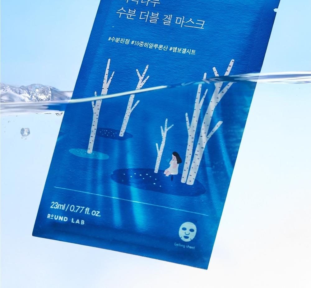 ROUND LAB 白樺水分ダブルゲルマスクパック 1枚 | OLIVE YOUNG Global