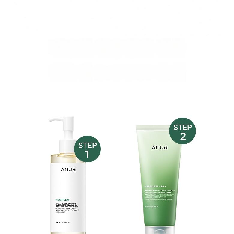Anua Heartleaf Double Cleansing Set (Heartleaf Pore Control