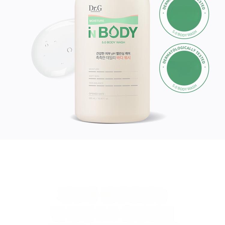 Dr.G モイスチャーインボディ5.0ボディウォッシュ 500ml | OLIVE YOUNG