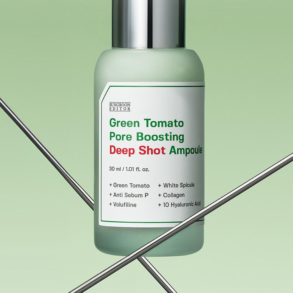 SUNGBOON EDITOR Green Tomato Pore Boosting Deep Shot Ampoule 30ml