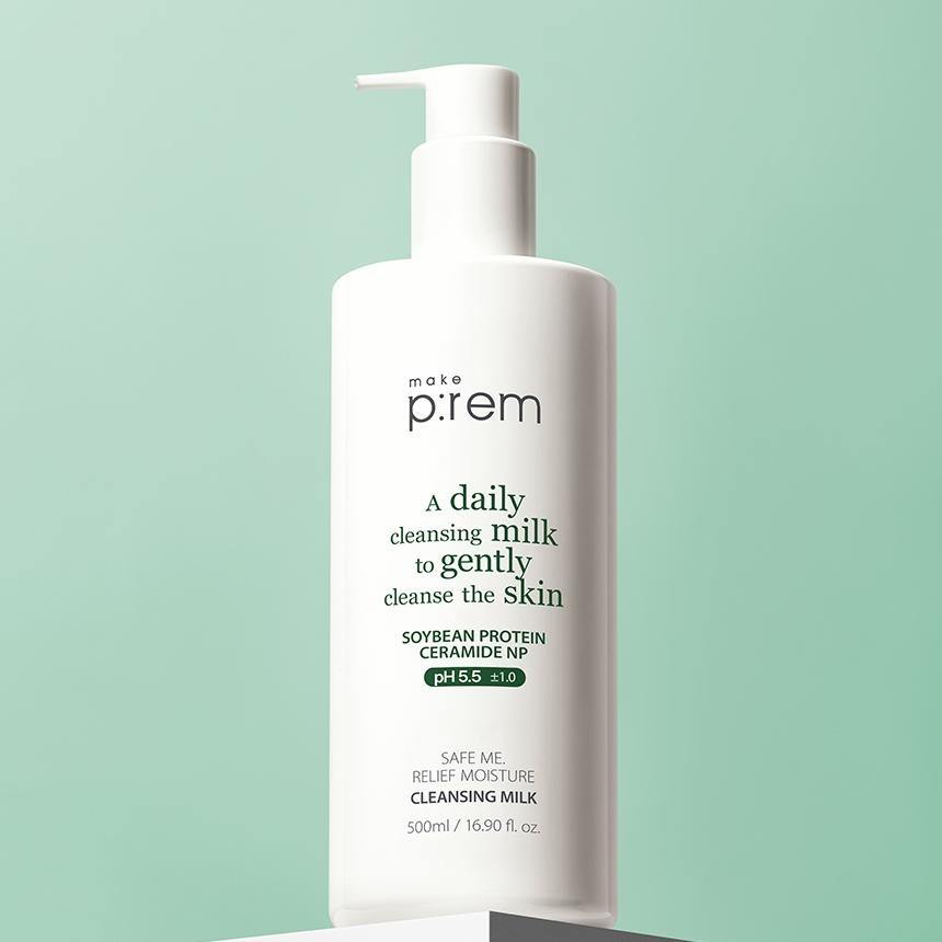 makeprem セーフミーリリーフモイスチャークレンジングミルク500ml