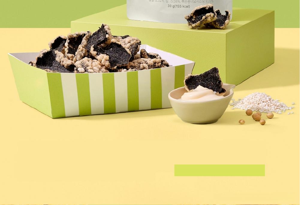 Delight project Soybean Mayo Crispy Sweet Rice Laver Chip | OLIVE
