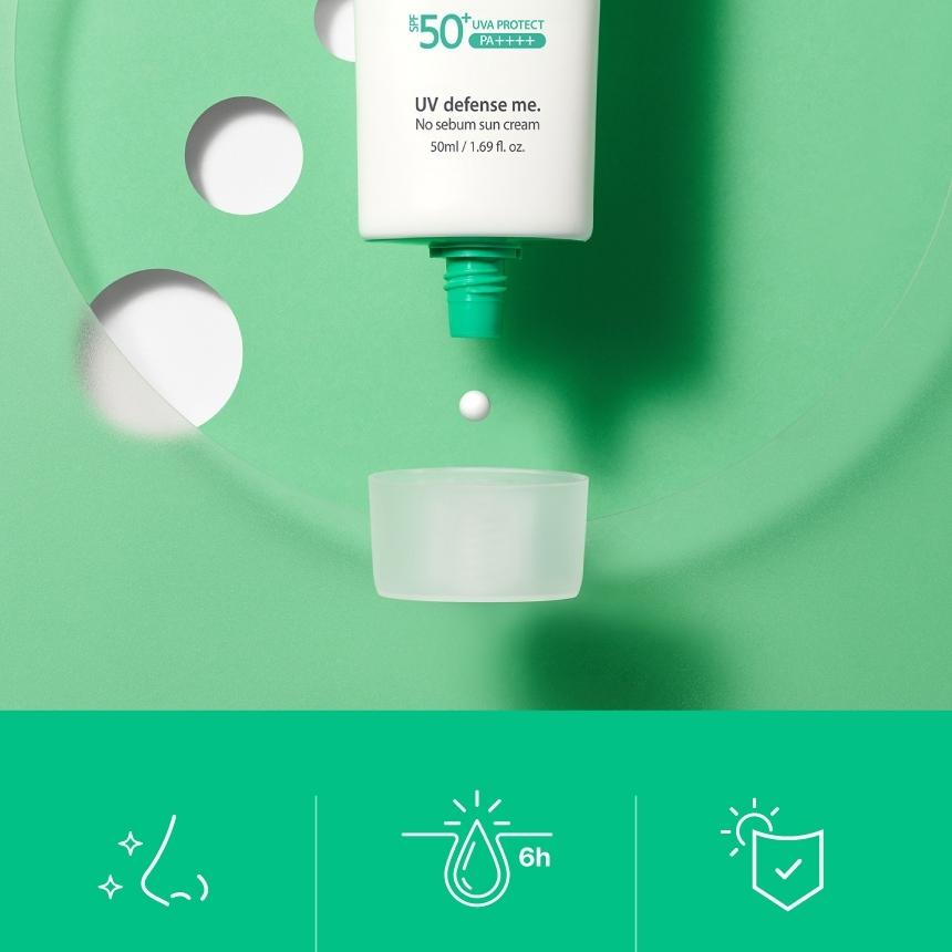 makeprem UV Defense Me No Sebum Sun Cream 40mL 1+1 Special Set