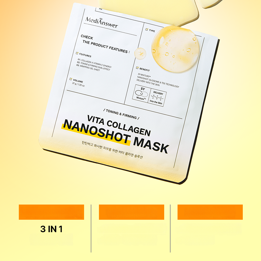 VITA COLLAGEN NANOSHOT MASK プランエス MediAnswer Vita Collagen