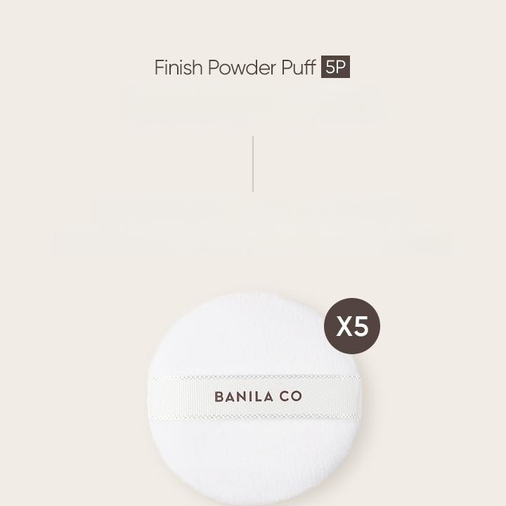 udta panchi tobacco white powder BANILA Co Finish Powder Puff 5P