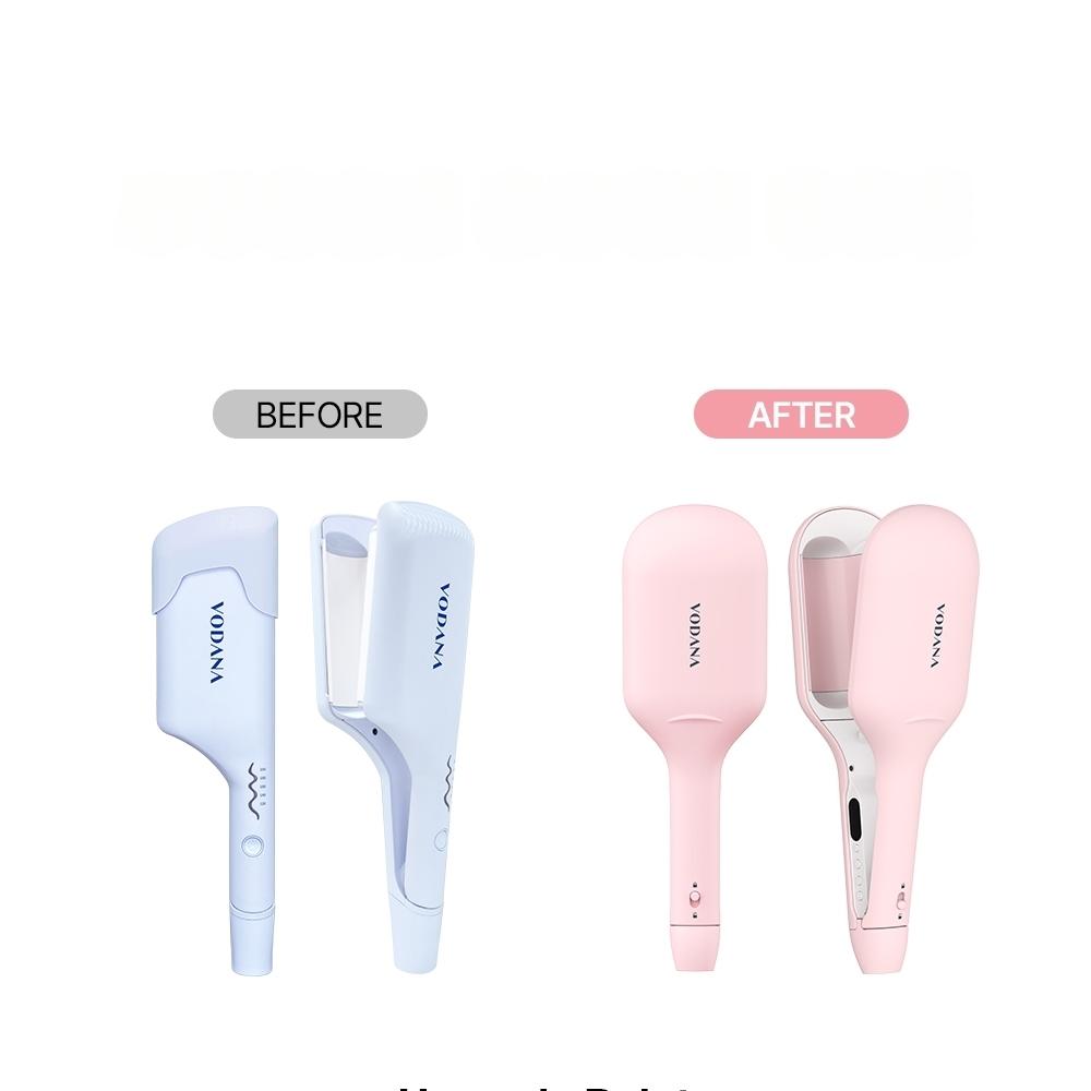 vodana グローウェーブアイロン 40mm パウダーピンク(ウェーブパーマ