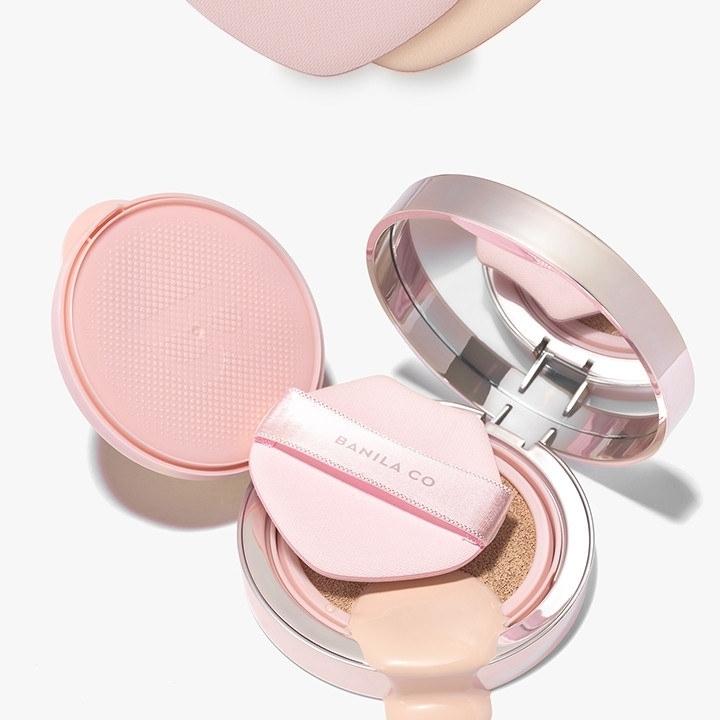 BANILA CO Essence Skin Pink Cushion Puff 5P | OLIVE YOUNG Global