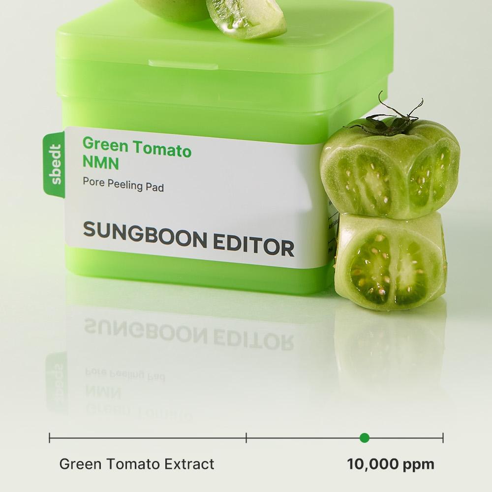 SUNGBOON EDITOR Green Tomato NMN Pore Peeling Pad 60P | OLIVE