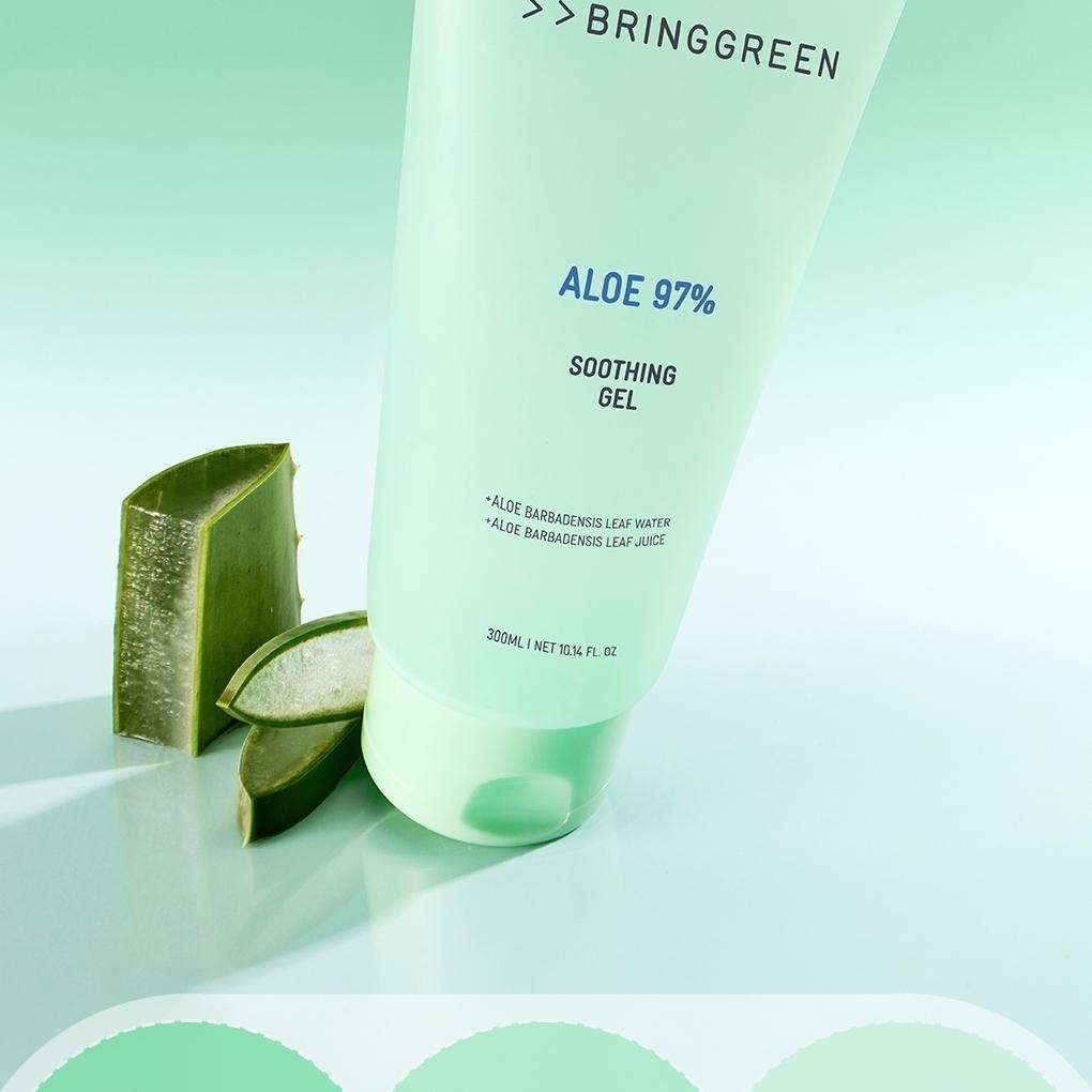 BRINGGREEN アロエ97%スージングジェル 300ml | OLIVE YOUNG Global