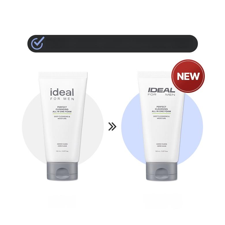 Ideal for Men Perfect Cleansing All-in-One Foam 150ml | OLIVE