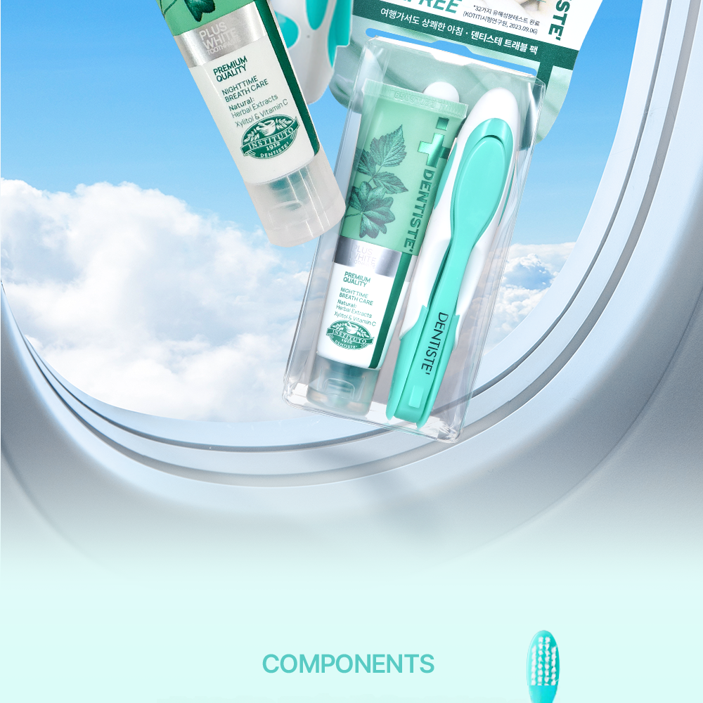 DENTISTE Travel Pack (Toothbrush, Toothpaste) | OLIVE YOUNG Global