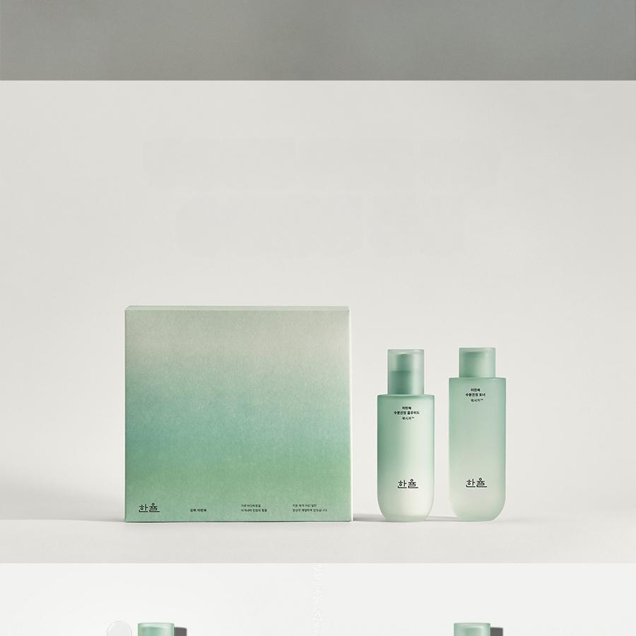 HANYUL 新芽ヨモギ水分鎮静2種セット(トナー150ml+フルイド125ml