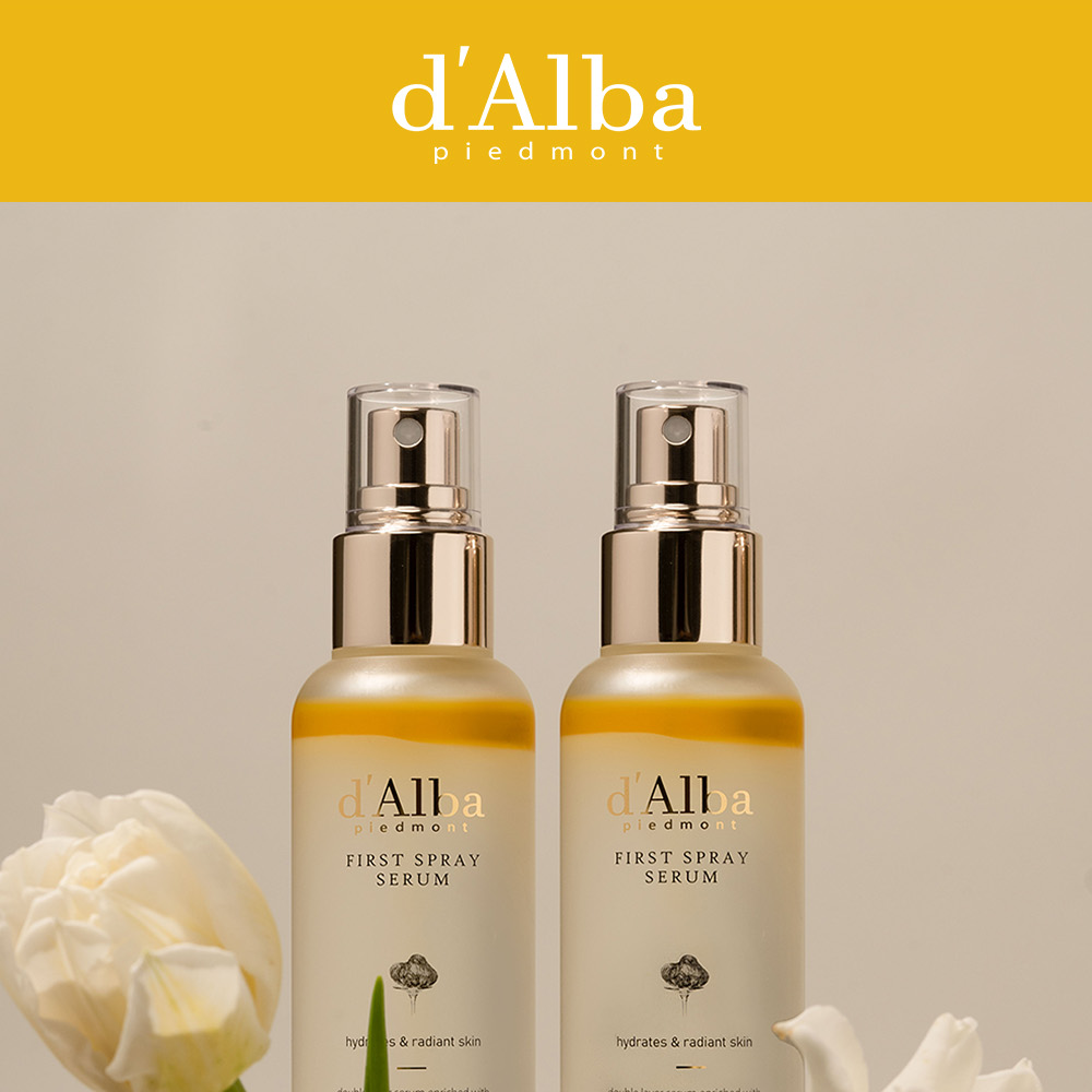 d'Alba White Truffle First Spray Serum 100mL Double Pack | OLIVE