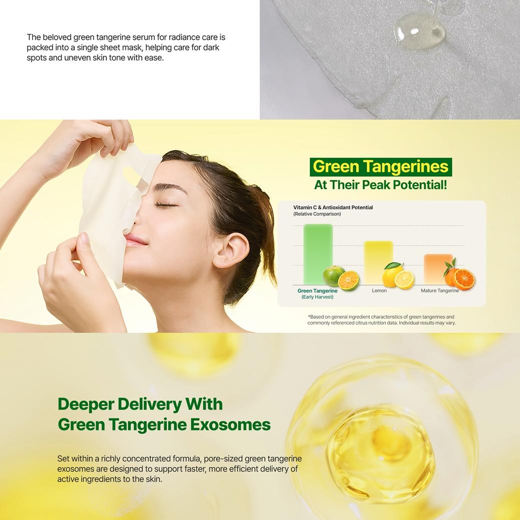 goodal Green Tangerine Vita-C Dark Spot Care Serum Mask Sheet α