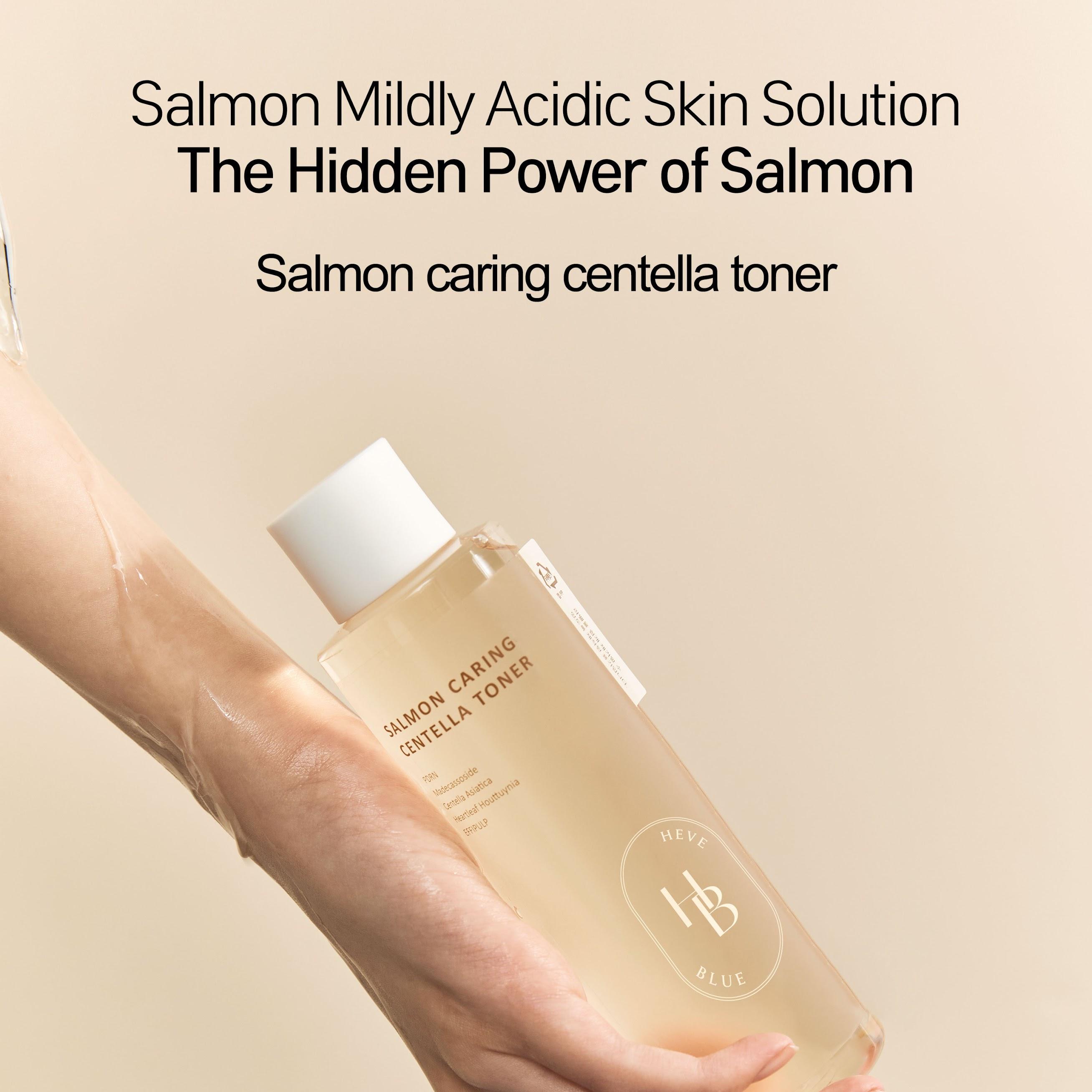 HEVEBLUE Salmon Caring Centella Toner 200mL | OLIVE YOUNG Global