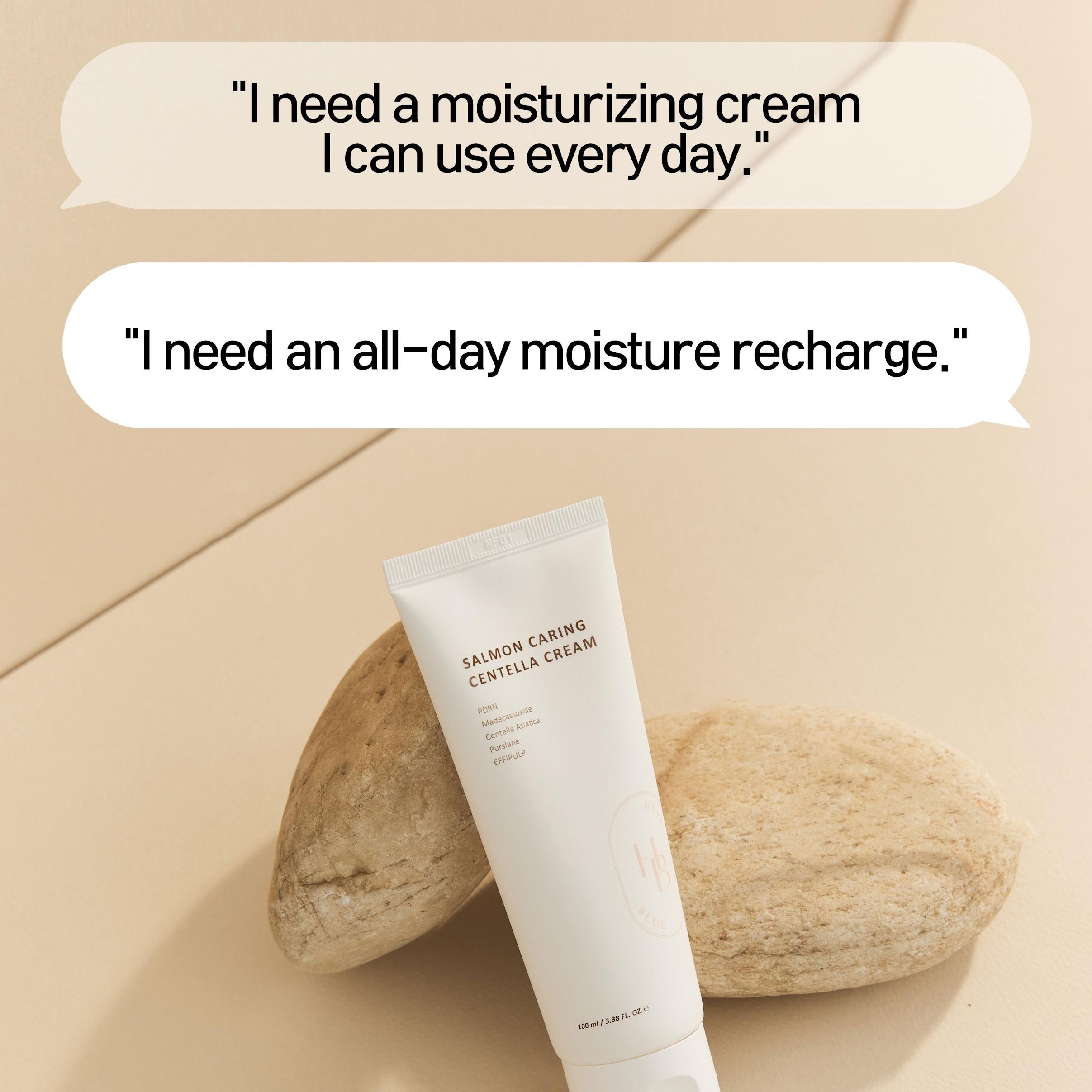 HEVEBLUE Salmon Caring Centella Cream 100mL | OLIVE YOUNG Global