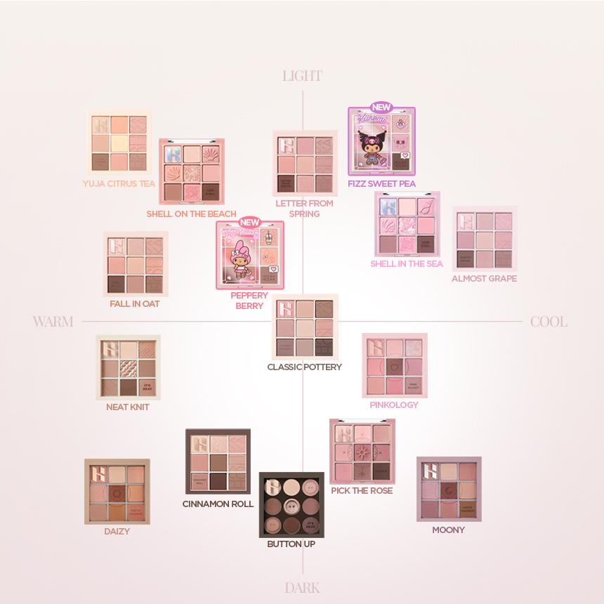[Sanrio EDITION] Holika Holika My Fave Mood Eye Palette (Set/Single) (14 Options)