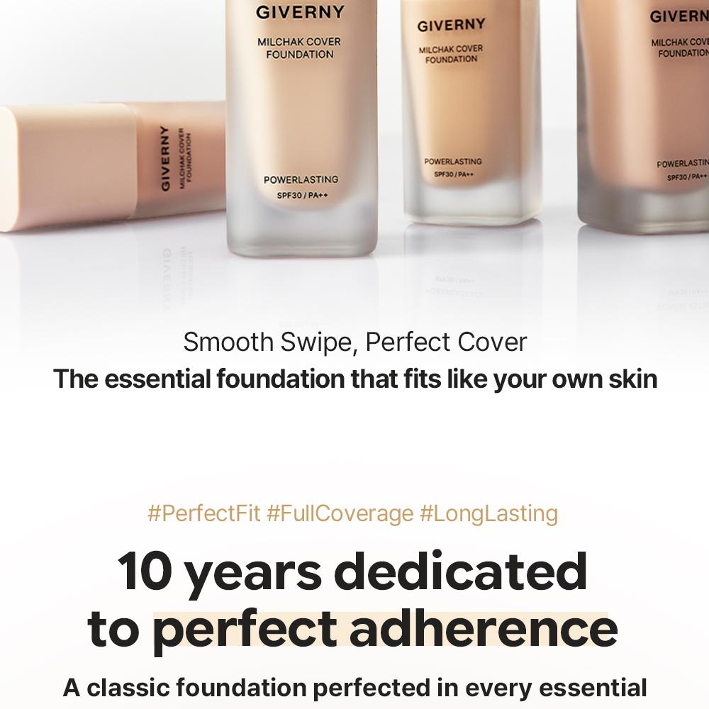 Giverny Milchak Cover Foundation 30ml (9 Shades) | OLIVE YOUNG Global