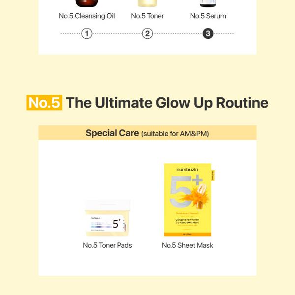 numbuzin No.5 Glutathione Vitamin Concentrated Set