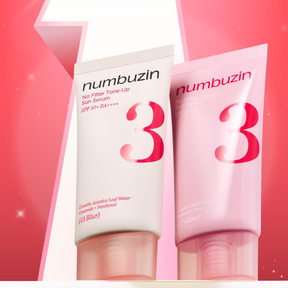 numbuzin 3番 ノーファンデ陶器肌トーンアップUVクリーム 02 グロウ