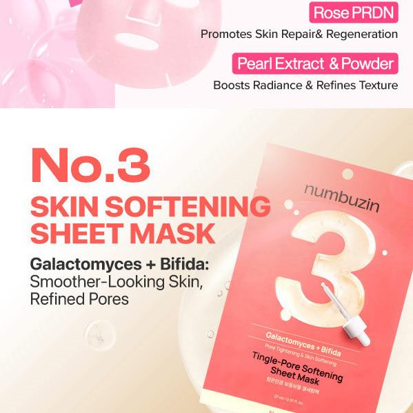 numbuzin No.1–5 Sheet Mask 10 Sheets (5 Options)